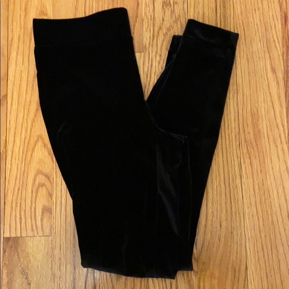 Black Velvet Loft Leggings